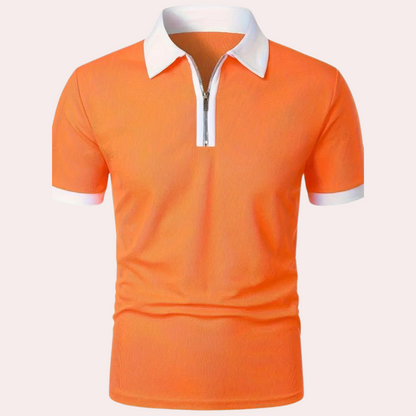 Tim | Classic Orange Men's T-Shirt for Summer