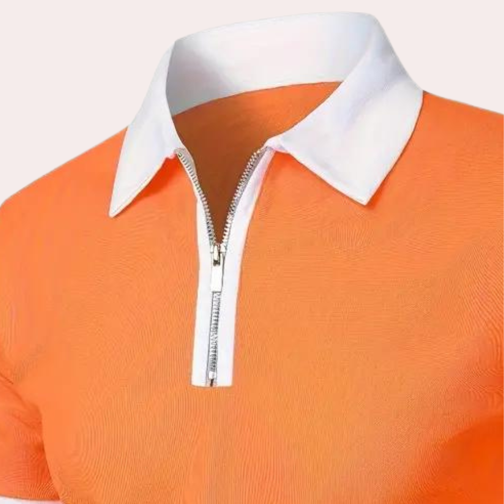 Tim | Classic Orange Men's T-Shirt for Summer