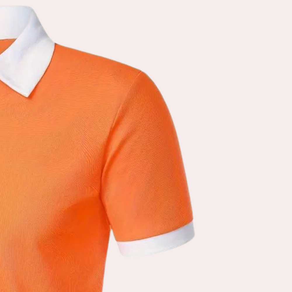 Tim | Classic Orange Men's T-Shirt for Summer