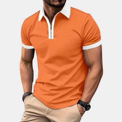 Tim | Classic Orange Men's T-Shirt for Summer