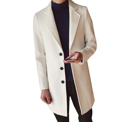 Tim | Long Wool Overcoat for Men