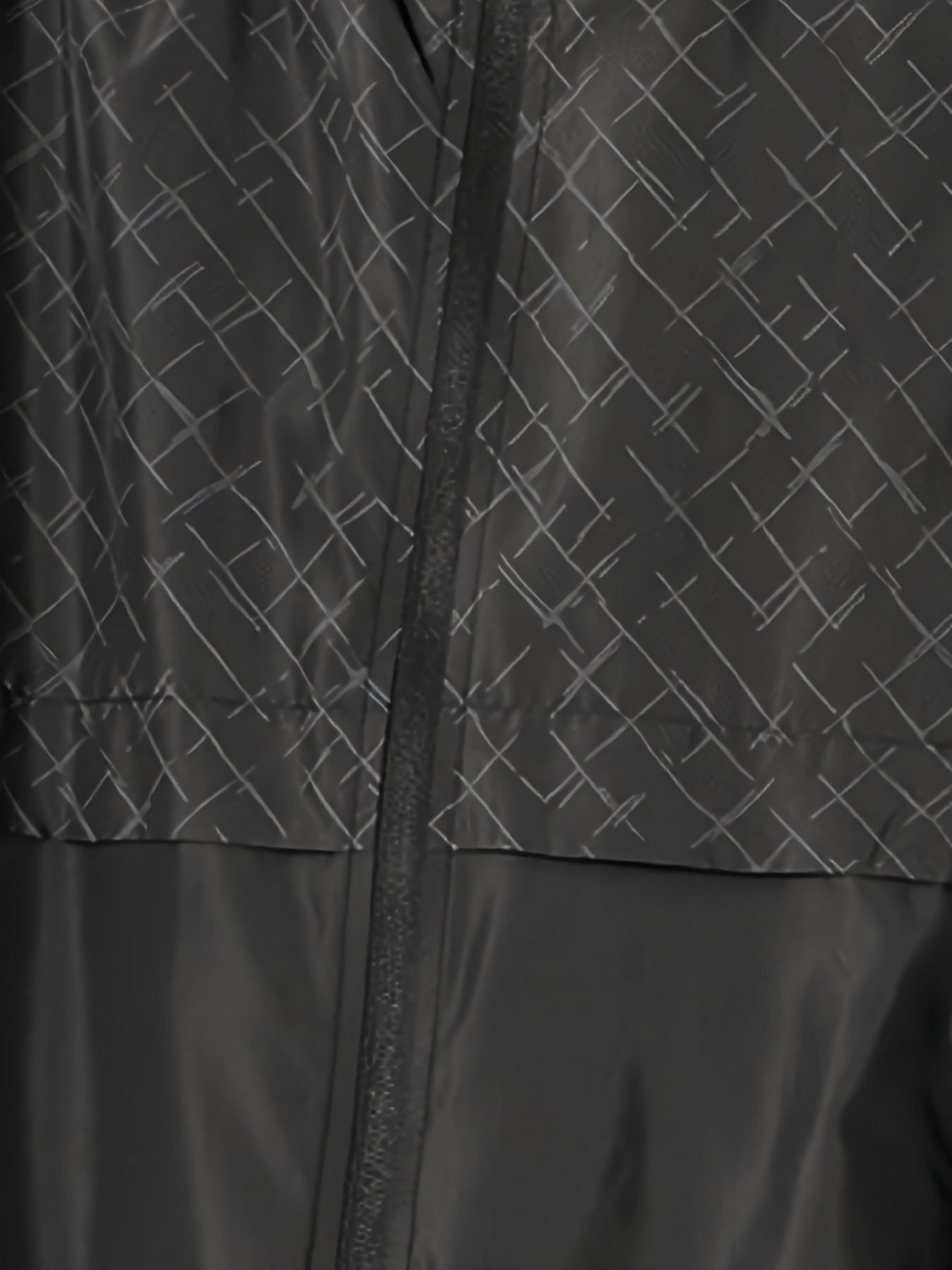Tim | Lightweight men's windbreaker with check pattern and hood