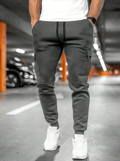 Tom | Men's Jogging Trousers with Turn-Up Pocket