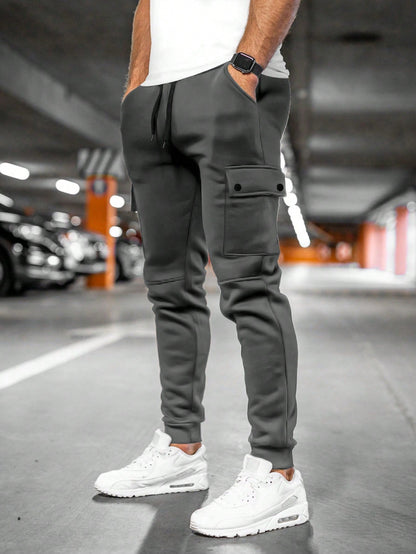 Tom | Men's Jogging Trousers with Turn-Up Pocket