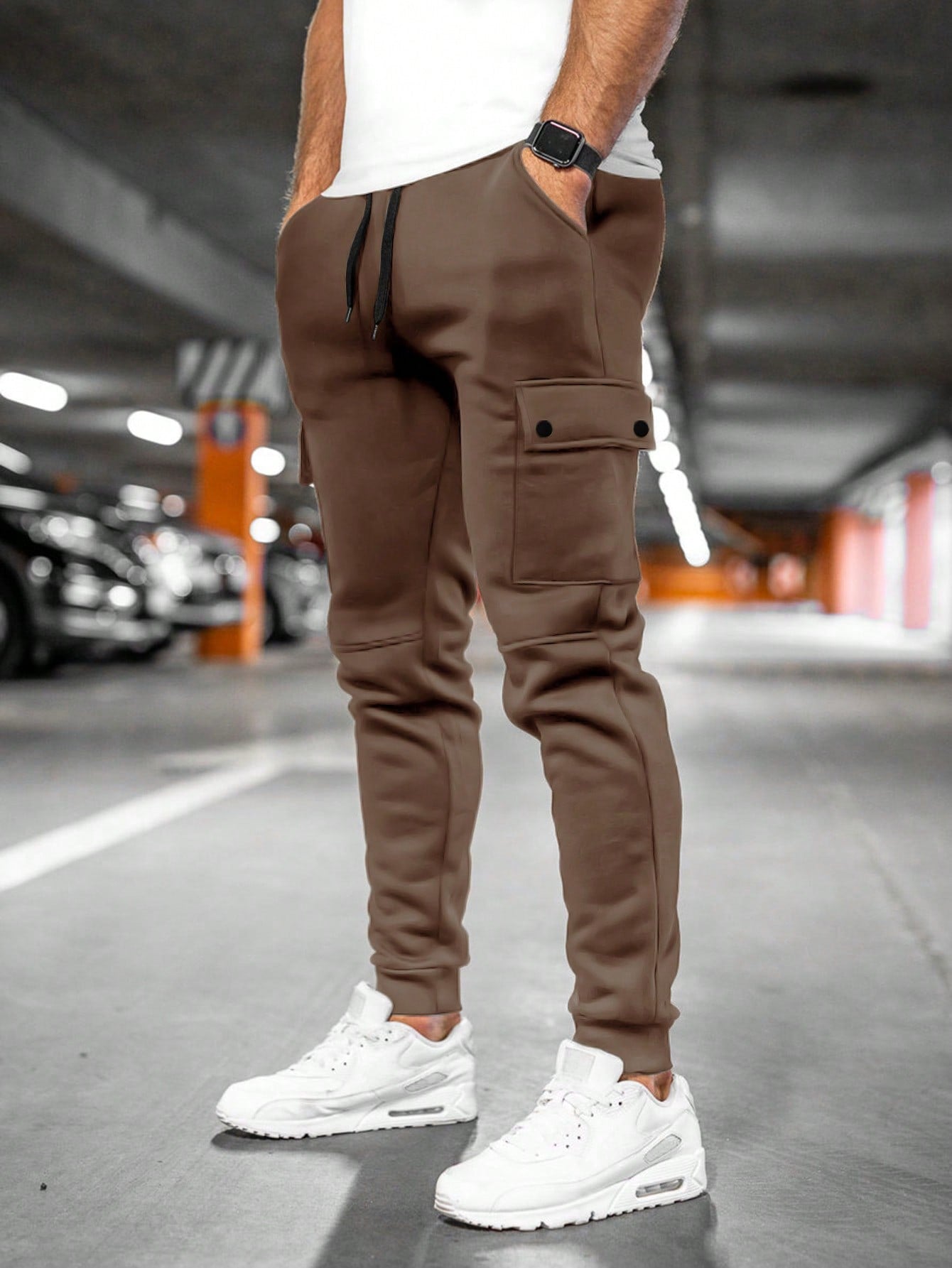 Tom | Men's Jogging Trousers with Turn-Up Pocket