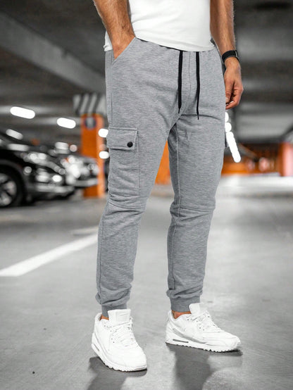 Tom | Men's Jogging Trousers with Turn-Up Pocket