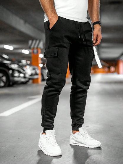 Tom | Men's Jogging Trousers with Turn-Up Pocket