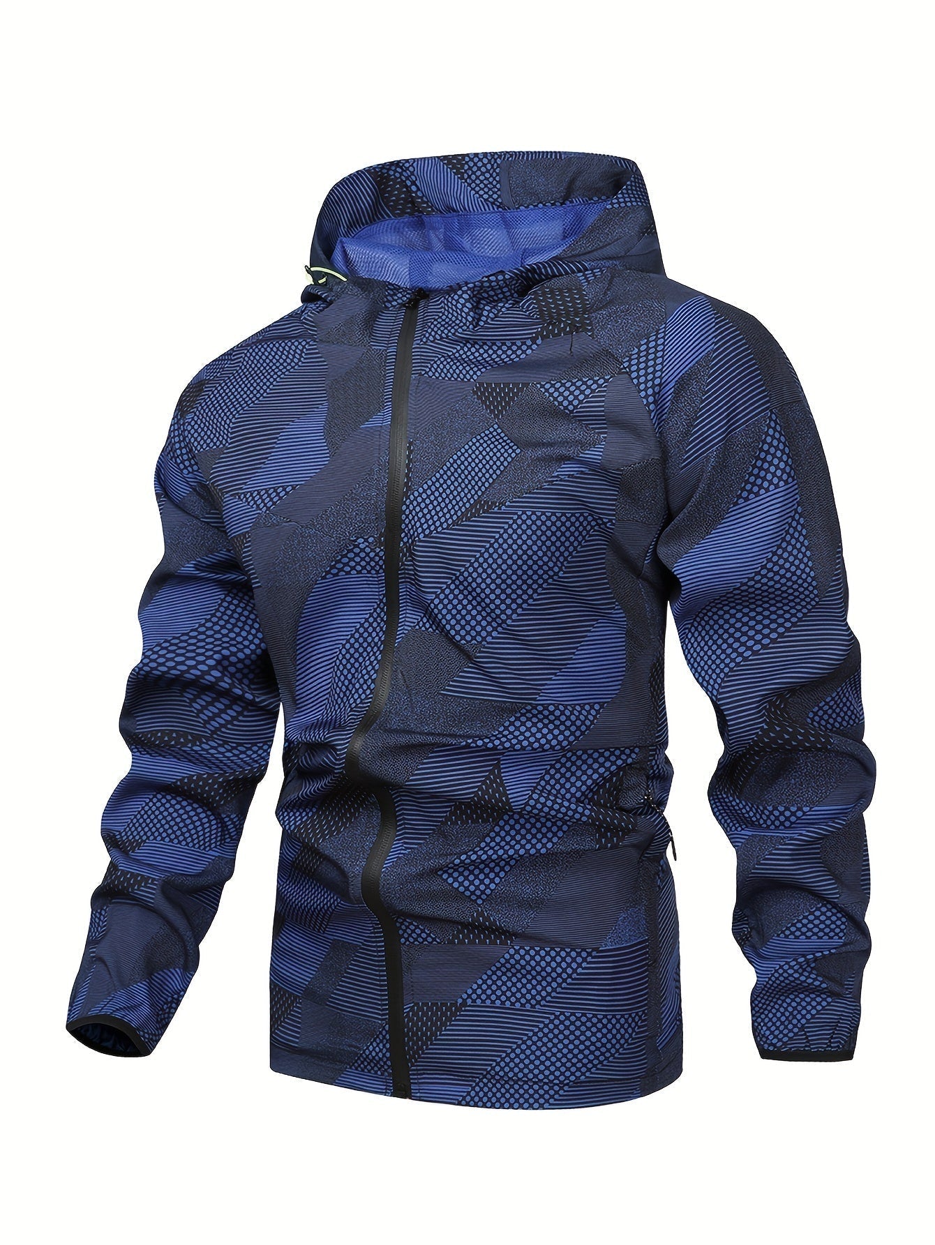 Tom | Colour Block Hooded Zip-Up Jacket for Men