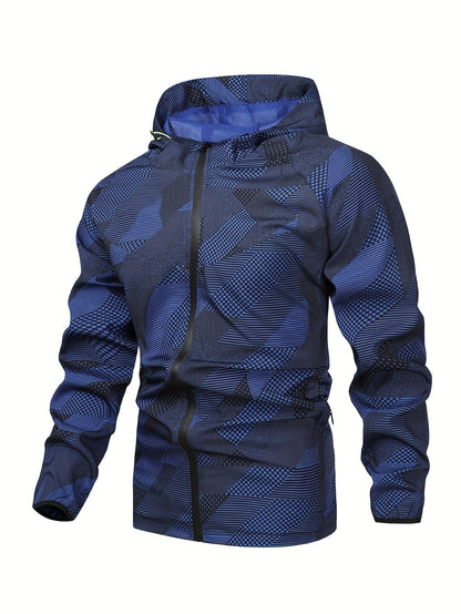 Tom | Colour Block Hooded Zip-Up Jacket for Men