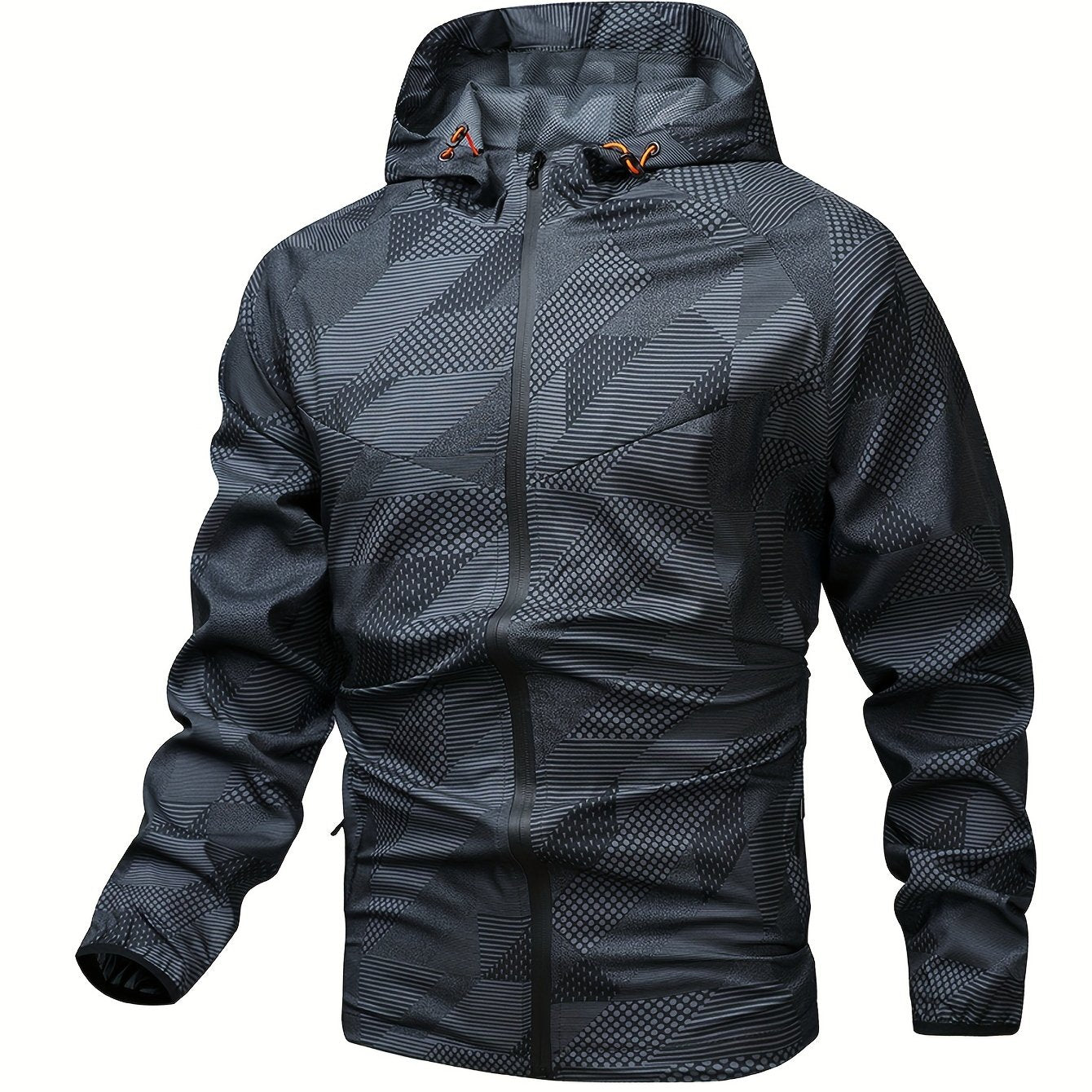 Tom | Colour Block Hooded Zip-Up Jacket for Men