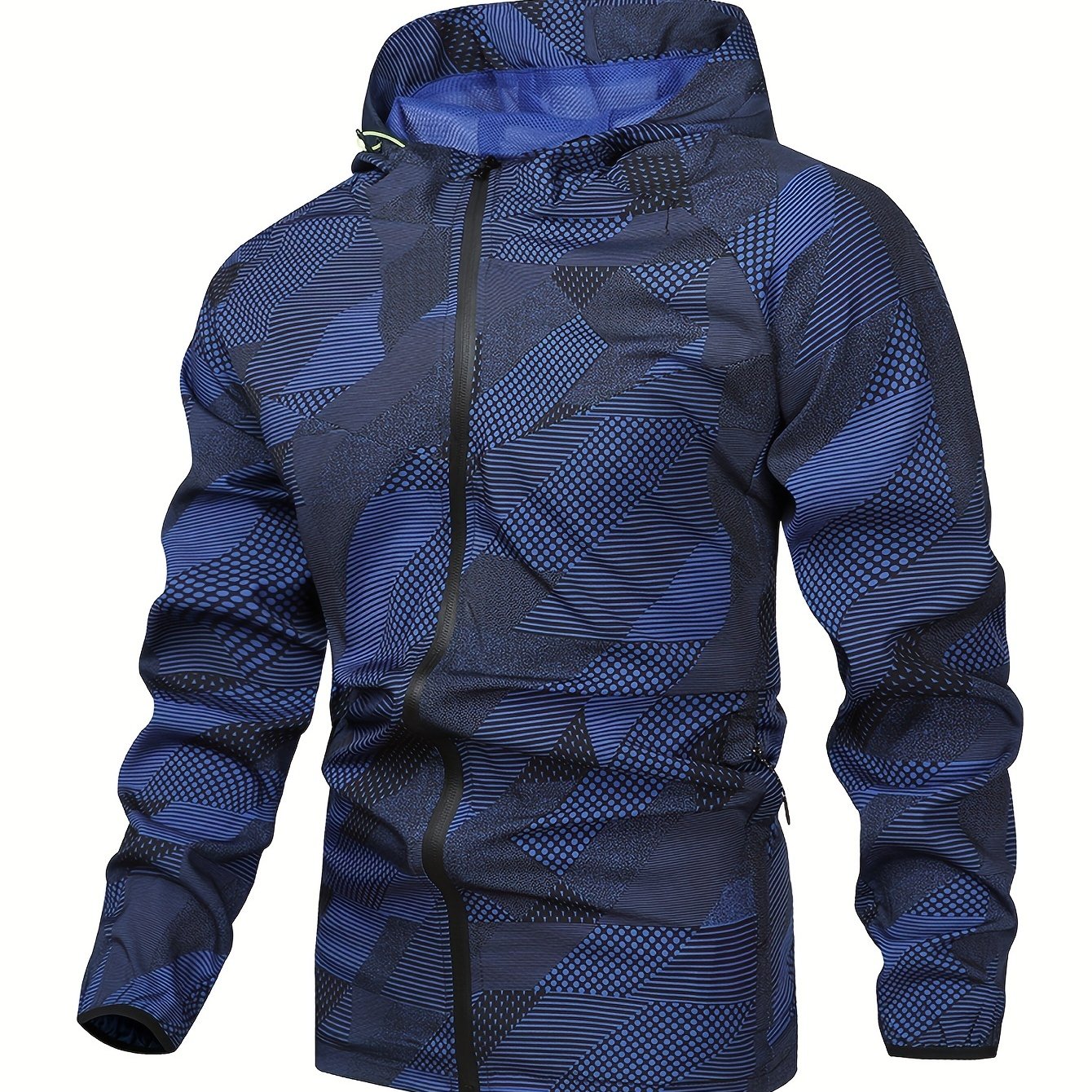 Tom | Colour Block Hooded Zip-Up Jacket for Men
