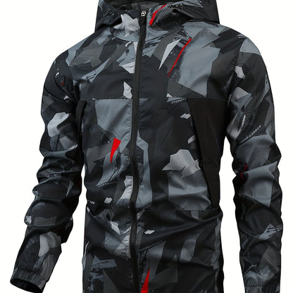 Tom | Colour Block Hooded Zip-Up Jacket for Men