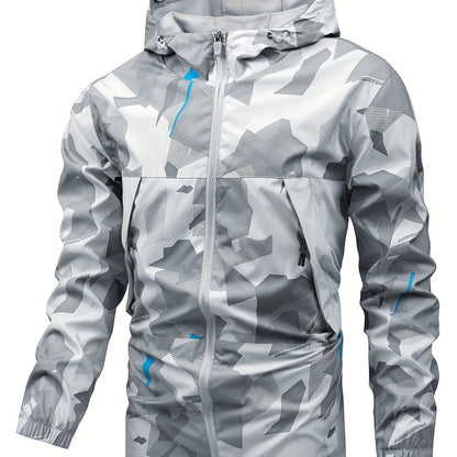 Tom | Colour Block Hooded Zip-Up Jacket for Men