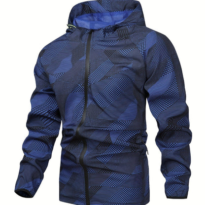 Tom | Colour Block Hooded Zip-Up Jacket for Men