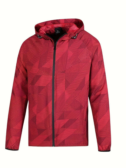 Tom | Colour Block Hooded Zip-Up Jacket for Men
