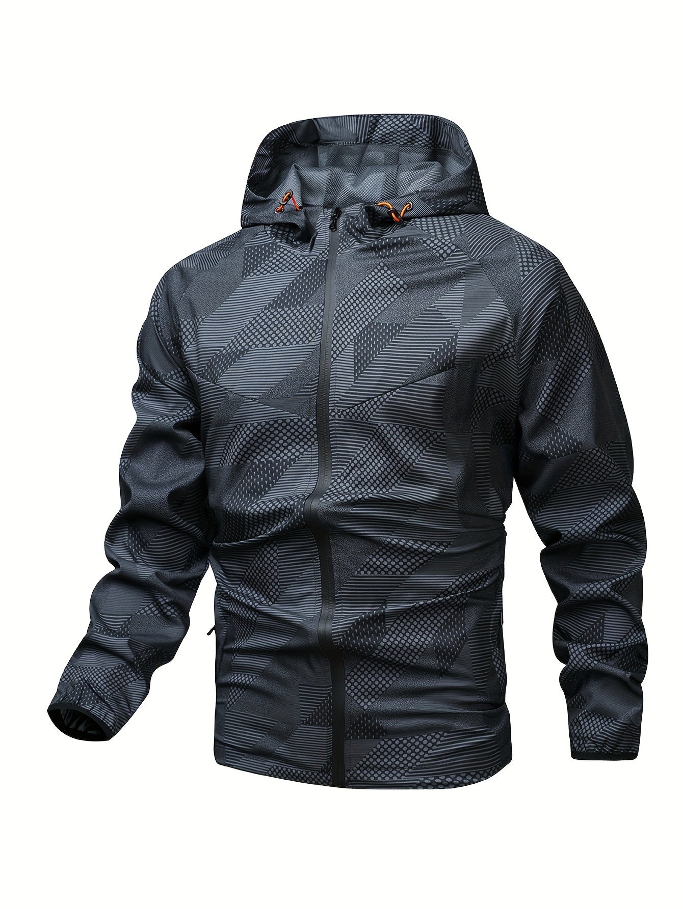 Tom | Colour Block Hooded Zip-Up Jacket for Men