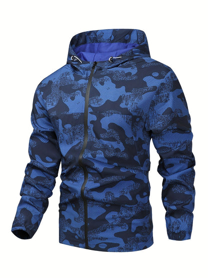 Tom | Colour Block Hooded Zip-Up Jacket for Men