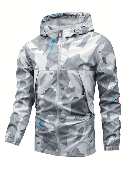 Tom | Colour Block Hooded Zip-Up Jacket for Men