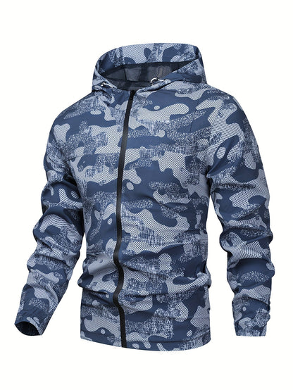 Tom | Colour Block Hooded Zip-Up Jacket for Men