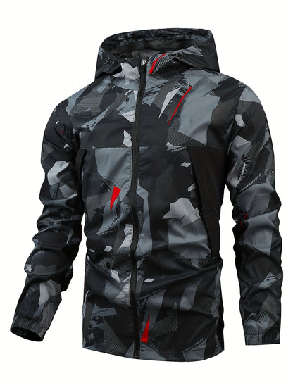 Tom | Colour Block Hooded Zip-Up Jacket for Men