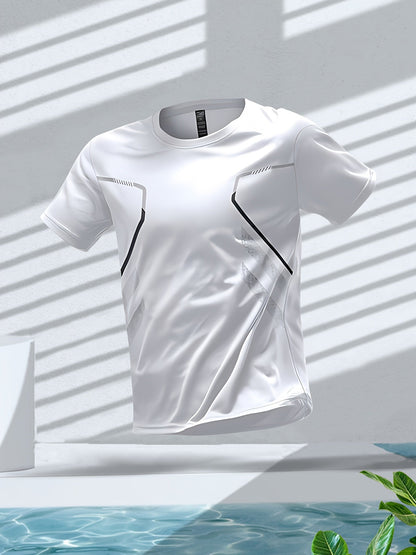 Tom | Colourful Men's Sports T-Shirt with Quick-Drying Short Sleeves