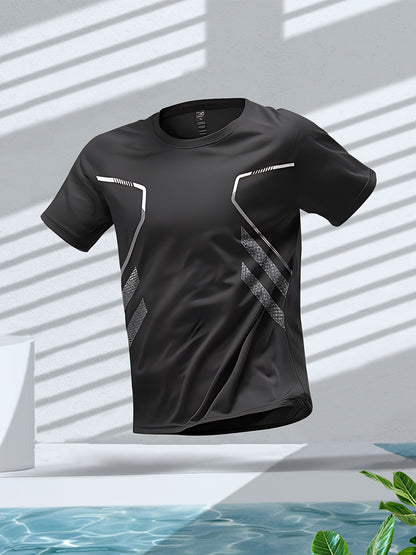 Tom | Colourful Men's Sports T-Shirt with Quick-Drying Short Sleeves