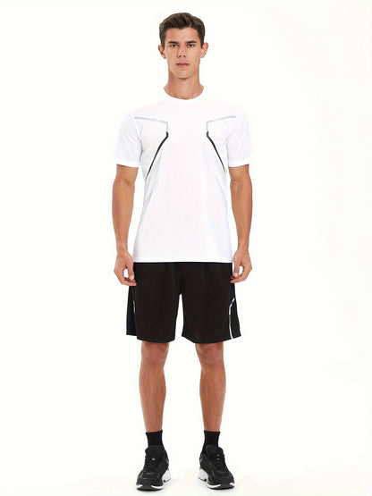 Tom | Colourful Men's Sports T-Shirt with Quick-Drying Short Sleeves
