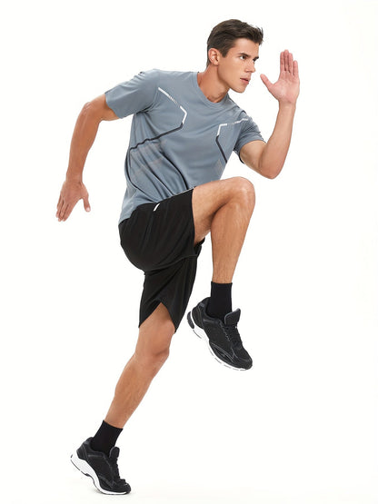 Tom | Colourful Men's Sports T-Shirt with Quick-Drying Short Sleeves