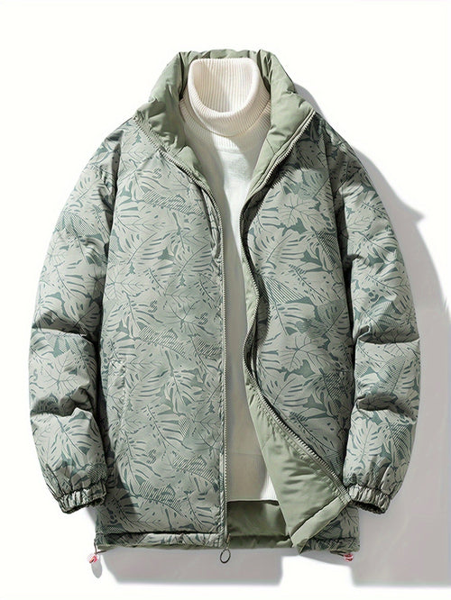 Tom | Reversible Thick Jacket with Stand-Up Collar and Long Sleeves