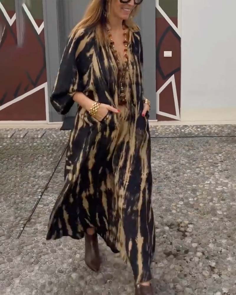 Vintage maxi dress with pockets