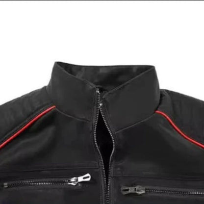 Willem | Black Leather Jacket for Men