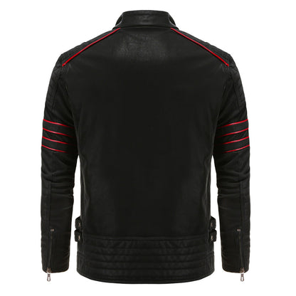 Willem | Black Leather Jacket for Men