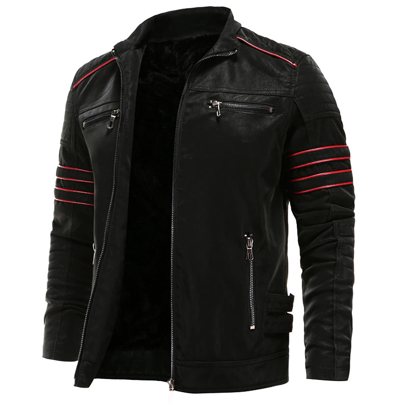 Willem | Black Leather Jacket for Men