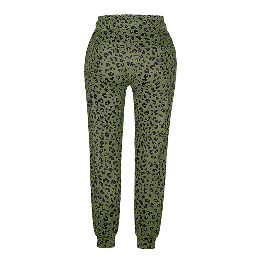 Xandra | Ladies' Trousers with Leopard Print