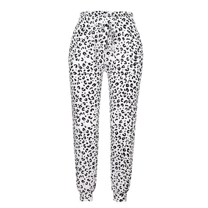 Xandra | Ladies' Trousers with Leopard Print
