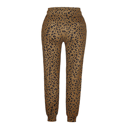 Xandra | Ladies' Trousers with Leopard Print
